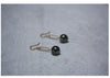 Tahitian black pearl earrings